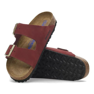 Birkenstock Arizona Soft Footbed Nubuck Leather Sandal - Zinfandel.