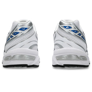 White/Tuna Blue ASICS GEL-1130 Shoes with suede overlays and GEL® cushioning.