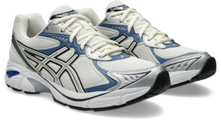 ASICS GT-2160 in Cream/Denim Blue with segmented midsole and GEL® technology inserts.