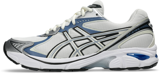 ASICS GT-2160 in Cream/Denim Blue with segmented midsole and GEL® technology inserts.