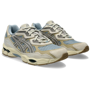 ASICS GEL-NYC Shoes in Dolphin Grey/Oyster Grey, inspired by heritage and modern performance styles.