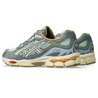 ASICS GEL-NYC Shoes in Cold Moss/Fjord Grey with advanced underfoot comfort and retro-modern blend.