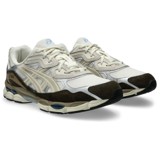 ASICS GEL-NYC Shoes in Cream/Cream, inspired by early 2000s running styles.