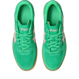 ASICS Skyhand OG Shoes in Cilantro/Grapefruit, 1990s handball design.