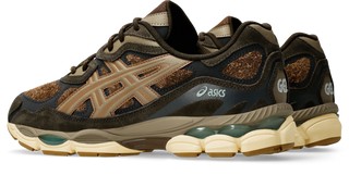 ASICS GEL-NYC sneaker in Brown Storm/Tan Presidio, inspired by GEL-NIMBUS® 3 and GEL-CUMULUS® 16.