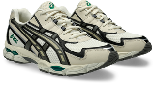 ASICS GEL-NYC 2055 sneaker in Pale Oak/Truffle Grey with GEL® technology and retro design.