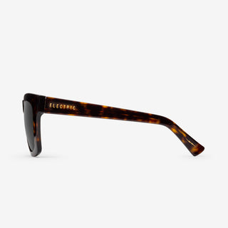 Electric California Crasher 49 Sunglasses in Tortoise, chunky rectangular frame with blue light-blocking lenses.