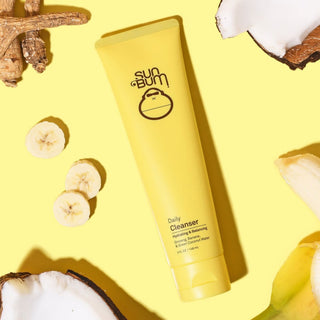 Sun Bum Daily Cleanser in yellow container.