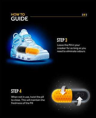 Crep Protect Pill for customizable sneaker freshness and odor elimination.