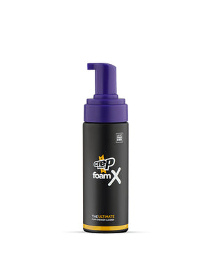 Crep Protect FoamX Cleaner bottle with built-in pump, quick and eco-friendly sneaker cleaning solution.