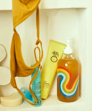 Sun Bum Daily Cleanser in yellow container.