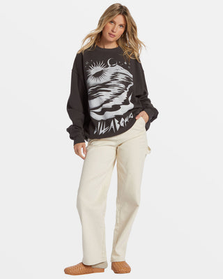 Ride In Oversized Crewneck Sweatshirt