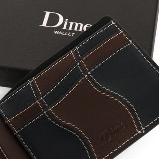 Black leather wallet, 100% leather, compact and elegant design.