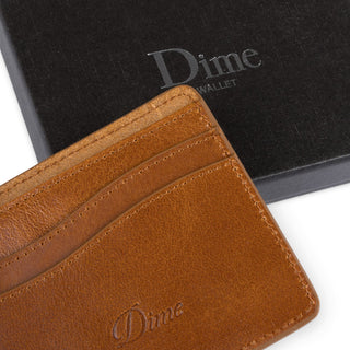 Dime MTL Classic Quilted Wallet in Butterscotch, 100% leather.