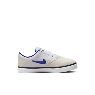 Nike SB Check Canvas Little Kids' Skate Shoes with canvas upper and rubber outsole.