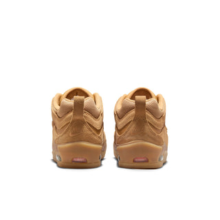 Nike SB Air Max Ishod skate shoes with Max Air and herringbone outsole in Flax/Safety Orange/Wheat.