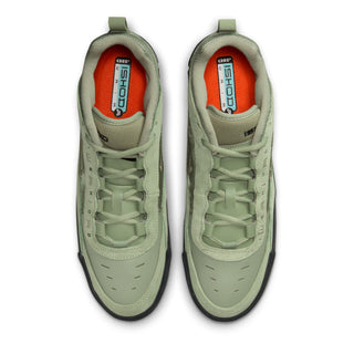 Nike SB Air Max Ishod in Oil Green with exposed Nike Air and flexible cupsole.