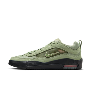 Nike SB Air Max Ishod in Oil Green with exposed Nike Air and flexible cupsole.