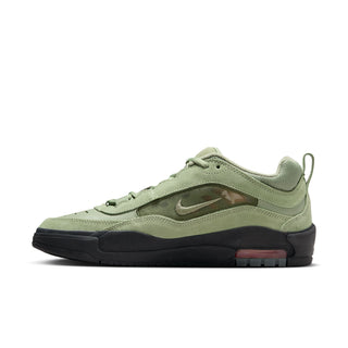 Nike SB Air Max Ishod in Oil Green with exposed Nike Air and flexible cupsole.