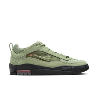 Nike SB Air Max Ishod in Oil Green with exposed Nike Air and flexible cupsole.