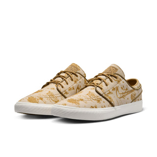 Nike SB Zoom Janoski OG+ Premium Skate Shoes in Sesame/Bronzine/Sail/Flat Gold.