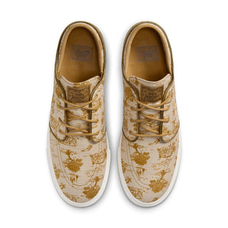 Nike SB Zoom Janoski OG+ Premium Skate Shoes in Sesame/Bronzine/Sail/Flat Gold.