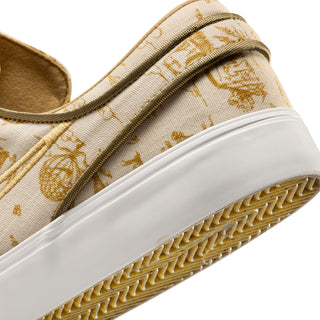 Nike SB Zoom Janoski OG+ Premium Skate Shoes in Sesame/Bronzine/Sail/Flat Gold.