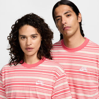 Nike SB Republique Max90 Skate Tee with striped design in Guava Ice