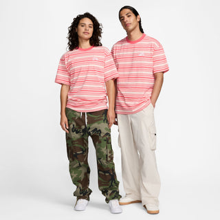 Nike SB Republique Max90 Skate Tee with striped design in Guava Ice