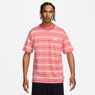 Nike SB Republique Max90 Skate Tee with striped design in Guava Ice