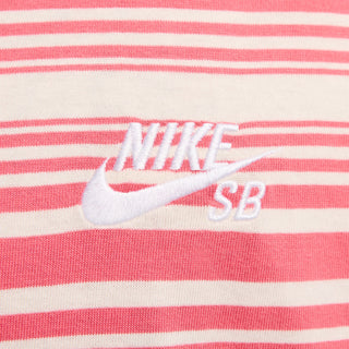 Nike SB Republique Max90 Skate Tee with striped design in Guava Ice