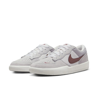 Nike SB Force 58 Skate Shoes in Platinum Tint/Dark Team Red-Wolf Grey