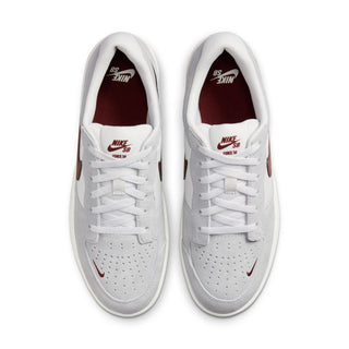 Nike SB Force 58 Skate Shoes in Platinum Tint/Dark Team Red-Wolf Grey