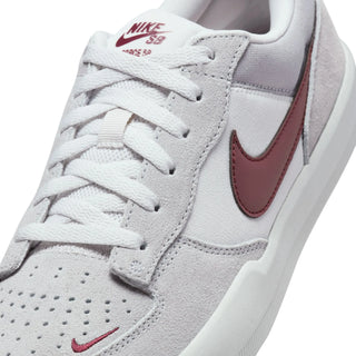 Nike SB Force 58 Skate Shoes in Platinum Tint/Dark Team Red-Wolf Grey