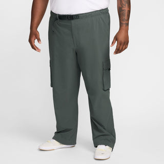 Nike SB Kearny Cargo Skate Pants in Vintage Green with six pockets and webbing belt.