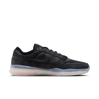 Nike SB PS8 skate shoes in Black/White with Flyknit, leather, and HART outsole.