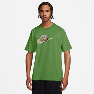 Nike SB Republique Max90 Skate Tee in Chlorophyll with dropped shoulders.