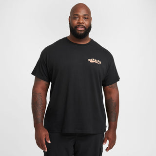 Nike SB OC Road Dogs Black T-Shirt with ribbed collar and midweight cotton.