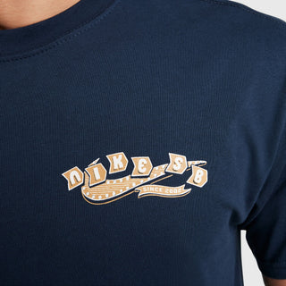 Nike SB T-Shirt in Armory Navy with relaxed fit and ribbed collar.