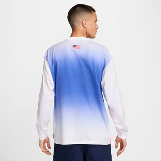 Nike SB Team USA Long Sleeve Skate Tee with jazz-playing eagle patch.