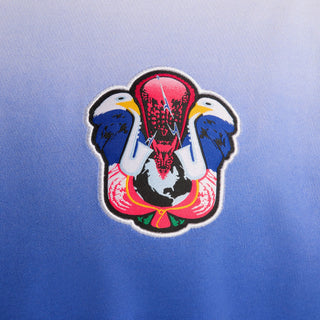 Nike SB Team USA Long Sleeve Skate Tee with jazz-playing eagle patch.