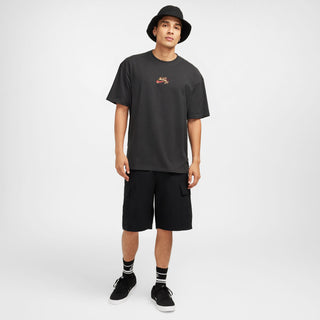 Nike Sportswear Men's Max90 T-Shirt in Off Noir/Medium Olive, midweight cotton with relaxed fit and dropped shoulders.