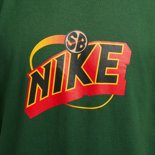 Nike Sportswear Men's Max90 T-Shirt in Fir/Black, soft midweight cotton with dropped shoulders and a relaxed fit.