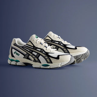 ASICS GEL-NYC 2055 sneaker in Pale Oak/Truffle Grey with GEL® technology and retro design.