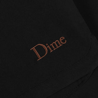 Dime MTL Classic Shorts in Black with logo embroidery and hidden pockets.