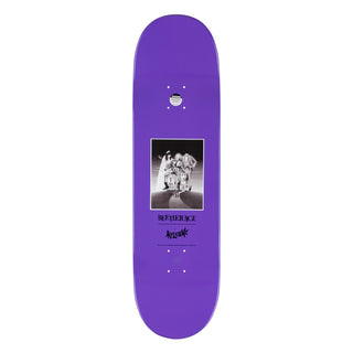 Welcome x Beetlejuice Showtime Popsicle deck, 9.0" x 31.85", purple dip, officially licensed Beetlejuice collaboration.