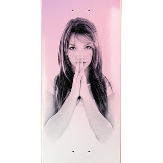 Welcome Skateboards x Britney Spears Believe 8.25" deck, pearlescent treatment, 8.25 x 31.98.