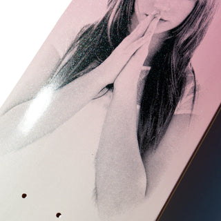 Welcome Skateboards x Britney Spears Believe 8.25" deck, pearlescent treatment, 8.25 x 31.98.