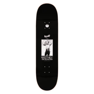 Welcome Skateboards x Britney Spears Snake 8.5" deck, pink foil, Welcome logo.