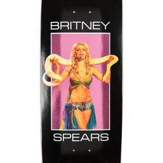 Welcome Skateboards x Britney Spears Snake 8.5" deck, pink foil, Welcome logo.